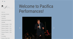 Desktop Screenshot of pacificaperformances.org